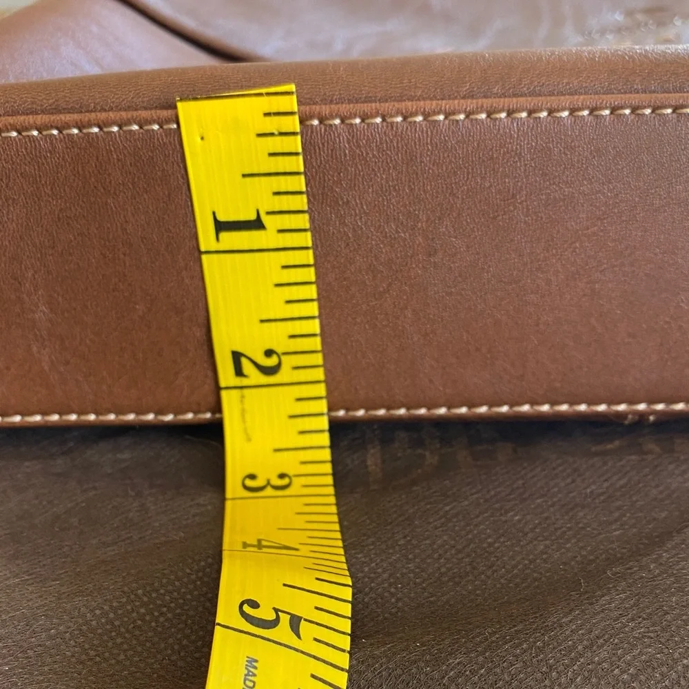 NWOT Vintage Foresight Brown Leather Postal Messenger Magnetic Closure Bag